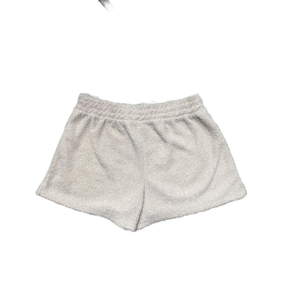 No Boundaries Cream Bouclé Lounge Shorts